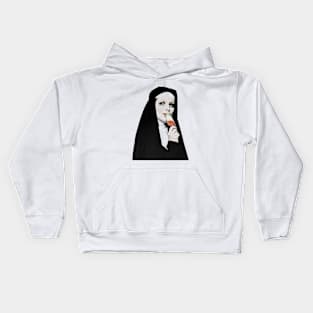 Nun With Ice Cream Kids Hoodie